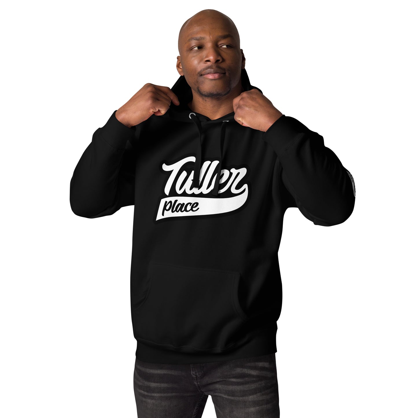 Tuller Place logo black&white - Men's Hoodie