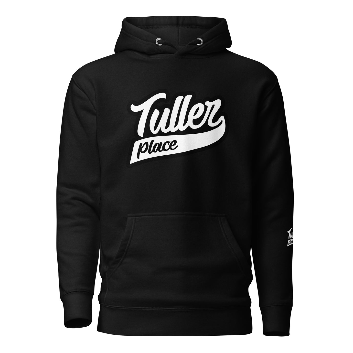 Tuller Place logo black&white - Men's Hoodie