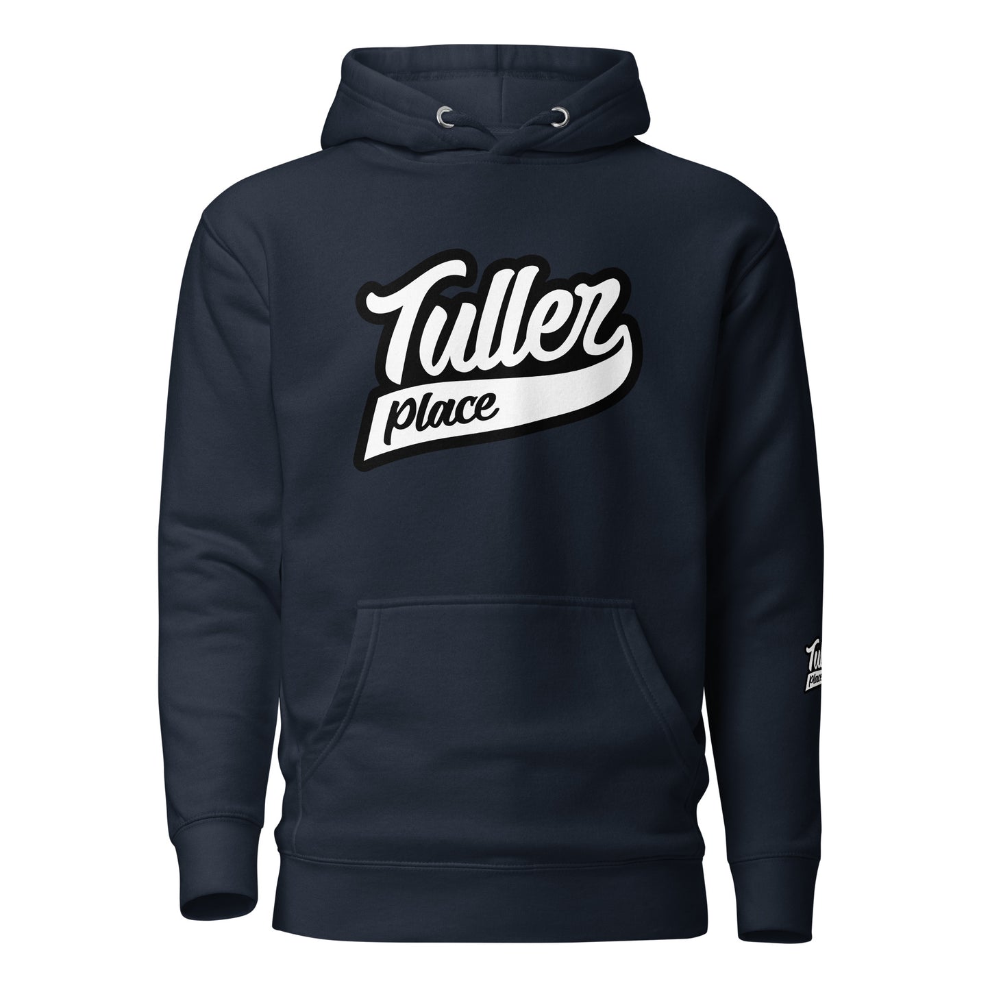 Tuller Place logo black&white - Men's Hoodie