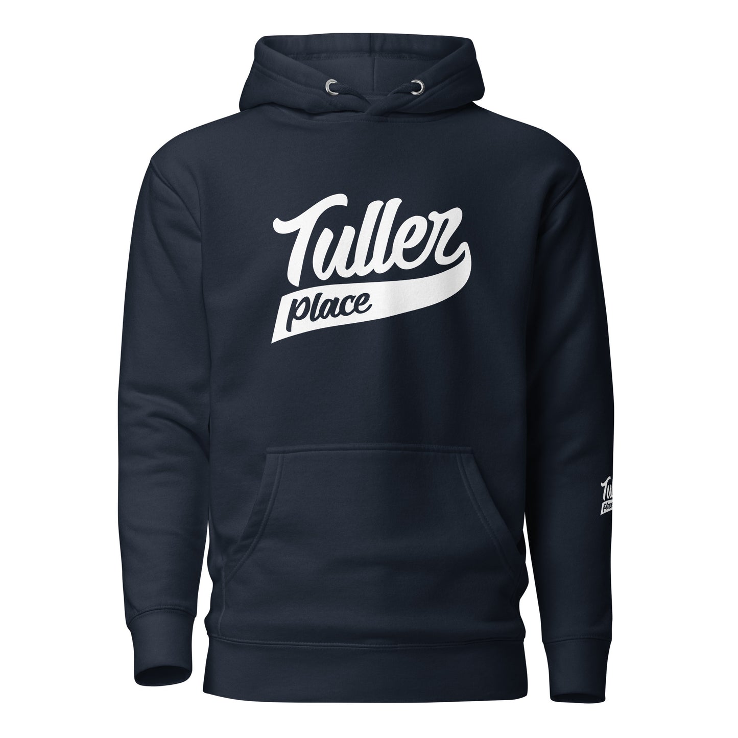 Tuller Place logo in white - Unisex Hoodie