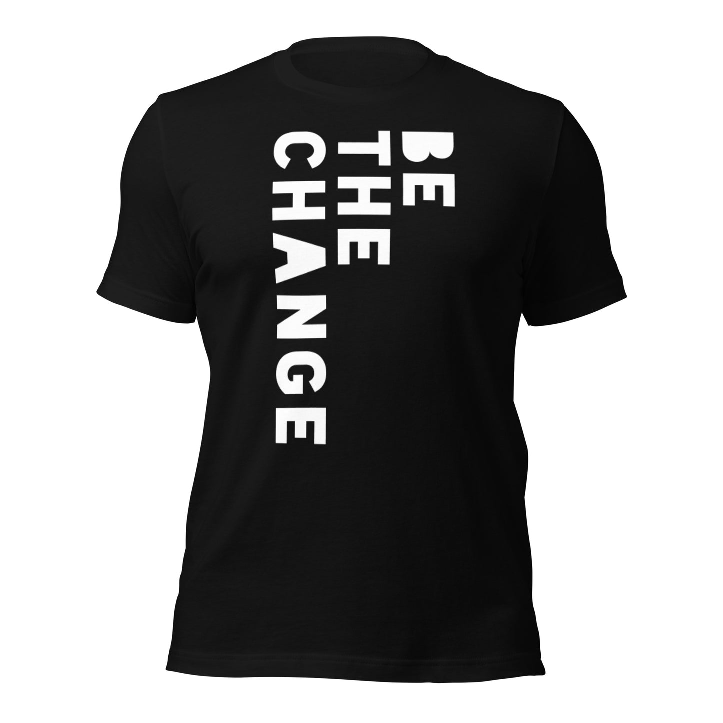 BE THE CHANGE in white - Unisex t-shirt