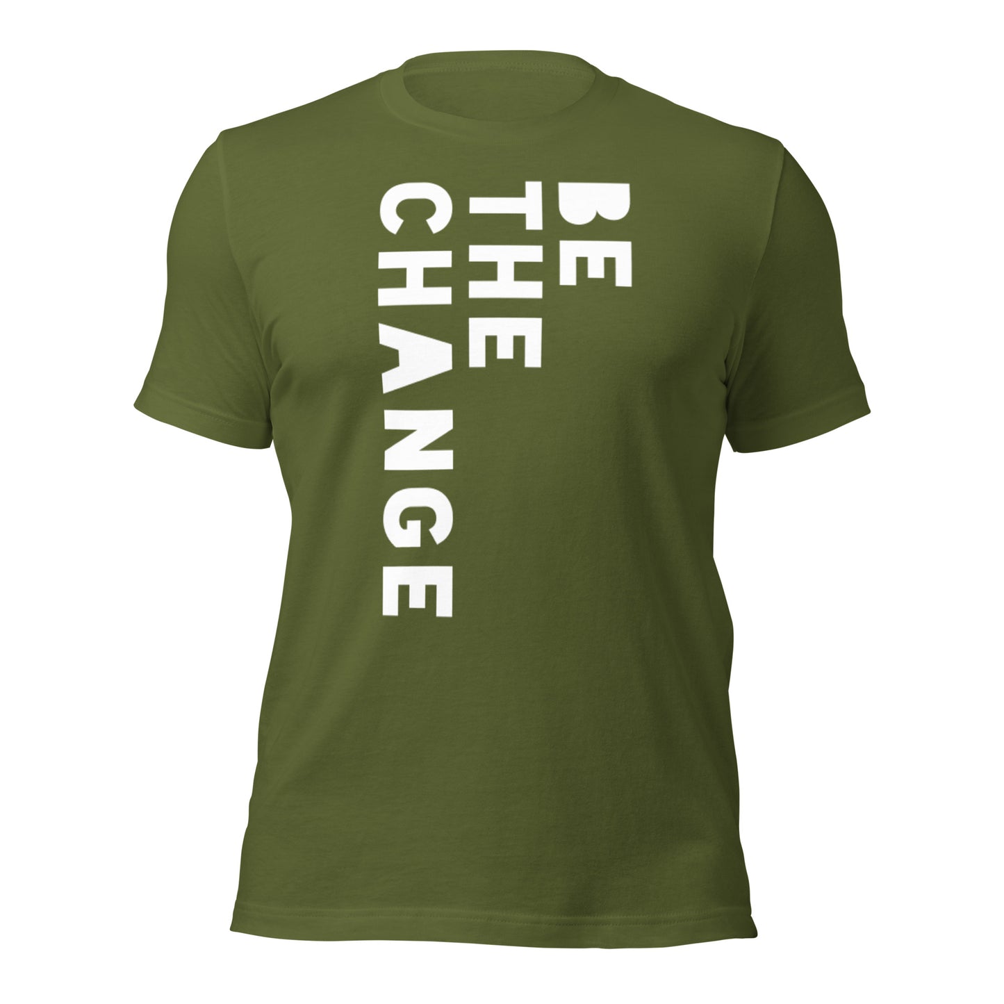 BE THE CHANGE in white - Unisex t-shirt