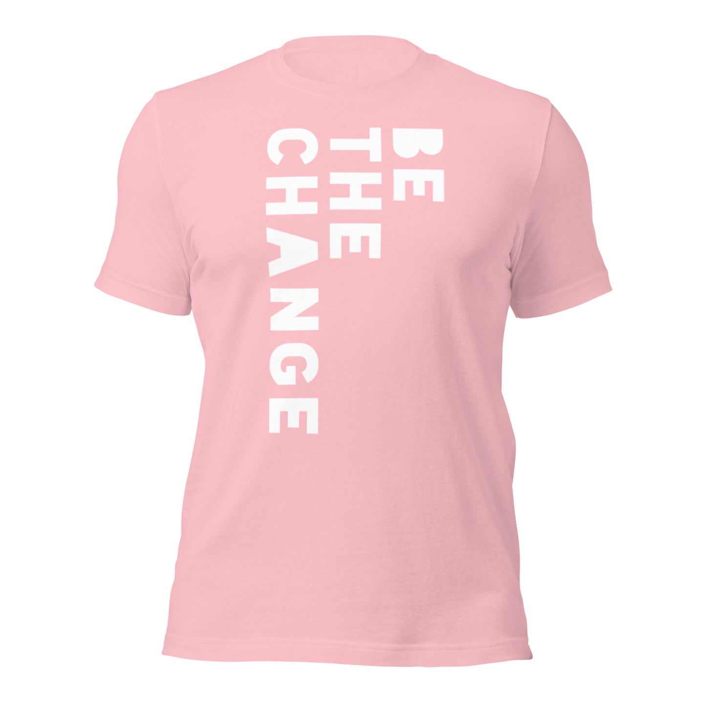 BE THE CHANGE in white - Unisex t-shirt