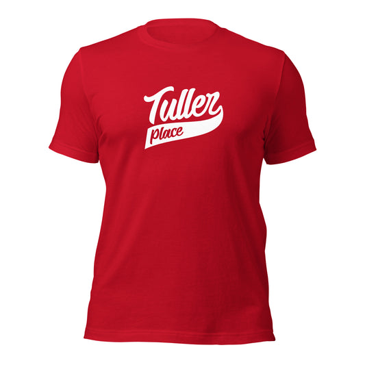 Tuller Place logo in white - Unisex T-shirt