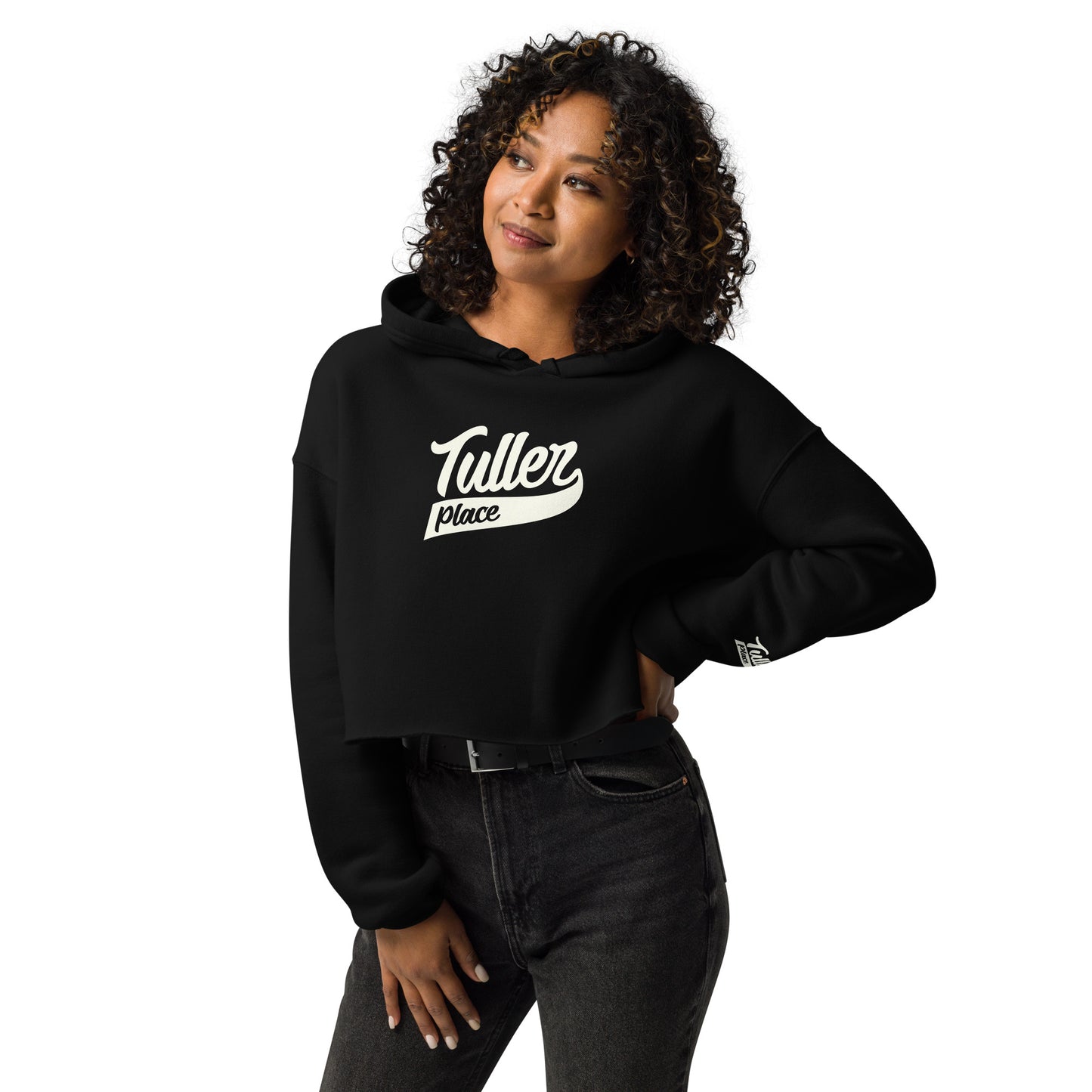 Tuller Place logo - Crop Hoodie