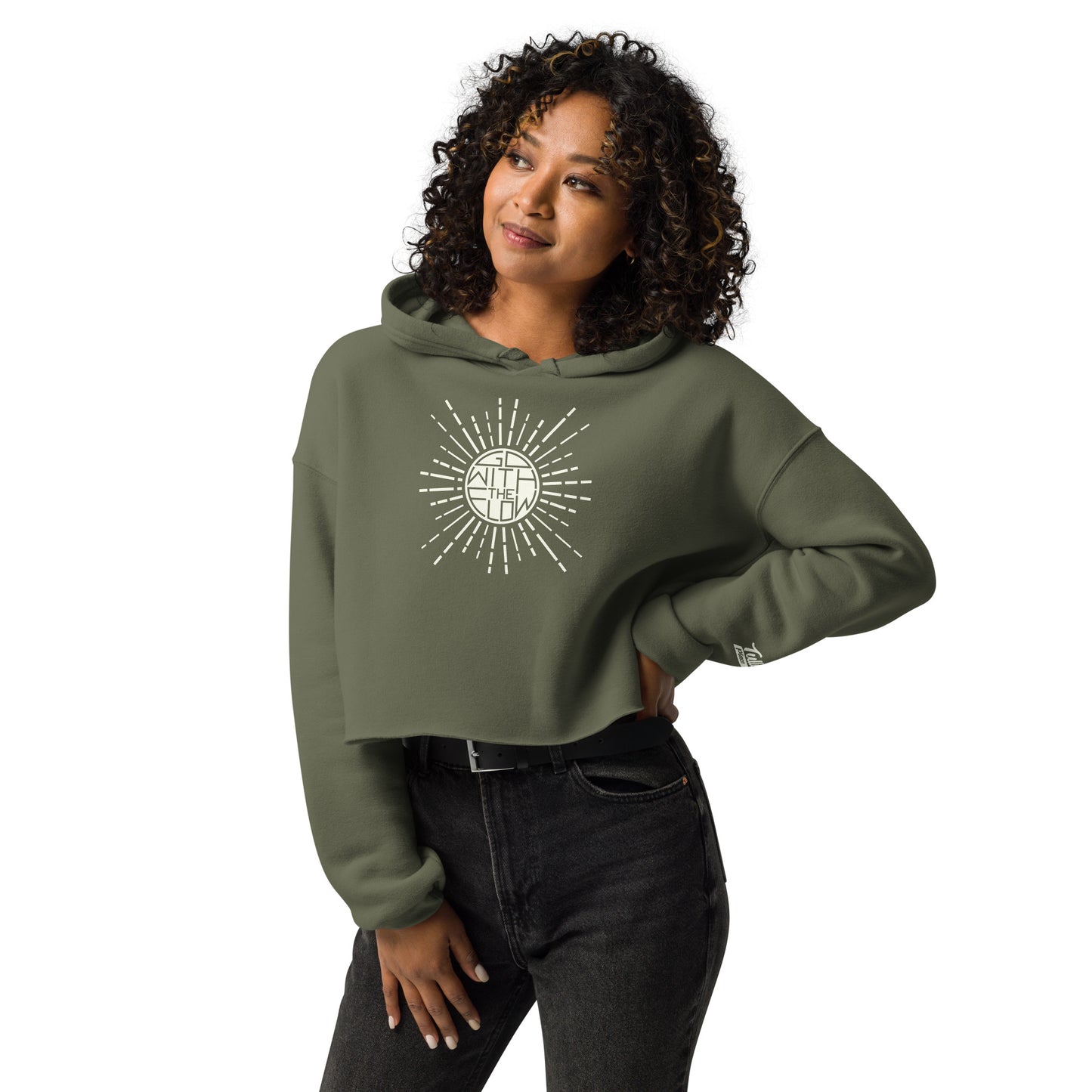 Go with the Flow - Crop Hoodie